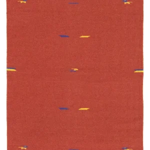 Dywan Kelim - modny - 180 x 120 cm - czerwony