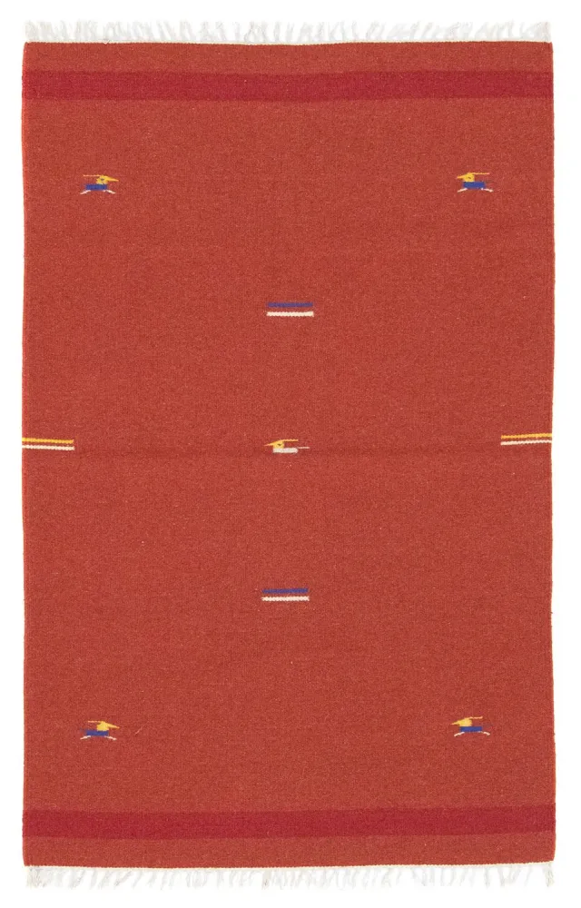 Dywan Kelim - modny - 180 x 120 cm - czerwony