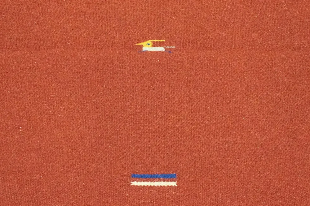 Dywan Kelim - modny - 180 x 120 cm - czerwony