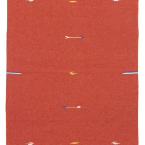 Dywan Kelim - modny - 180 x 120 cm - czerwony