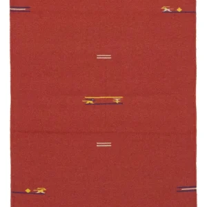 Dywan Kelim - modny - 180 x 120 cm - czerwony