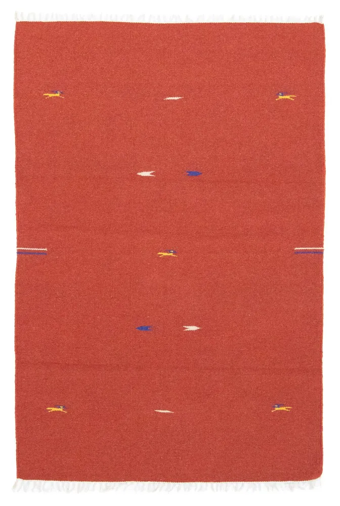 Dywan Kelim - modny - 180 x 120 cm - czerwony
