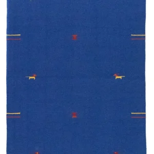 Dywan Kelim - modny - 180 x 120 cm - niebieski