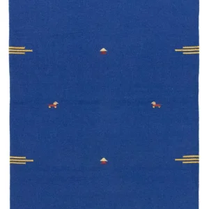Dywan Kelim - modny - 180 x 120 cm - niebieski