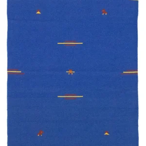 Dywan Kelim - modny - 180 x 120 cm - niebieski