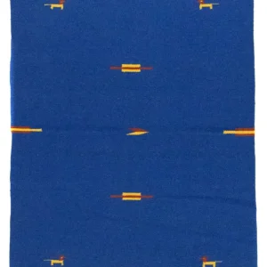 Dywan Kelim - modny - 180 x 120 cm - niebieski