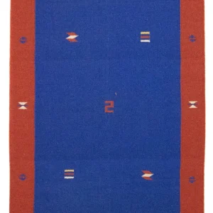 Dywan Kelim - modny - 180 x 120 cm - niebieski