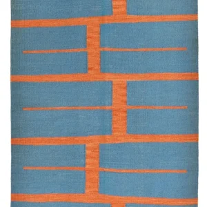 Dywan Kelim - modny - 185 x 123 cm - wielokolorowy