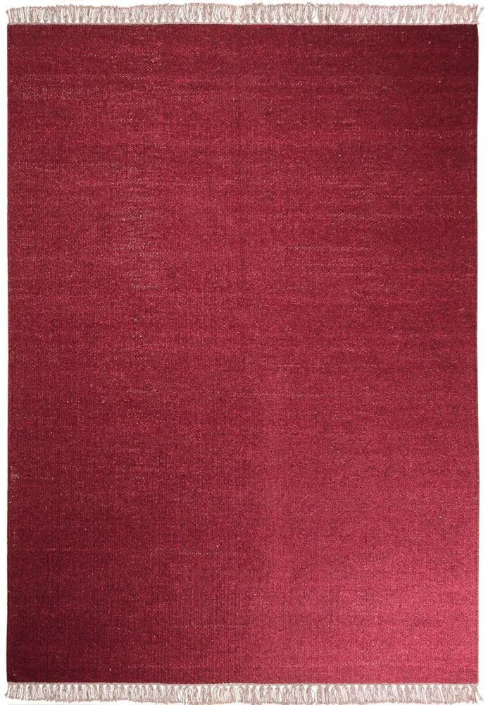 Dywan Kelim - modny - 200 x 140 cm - ciemna czerwień