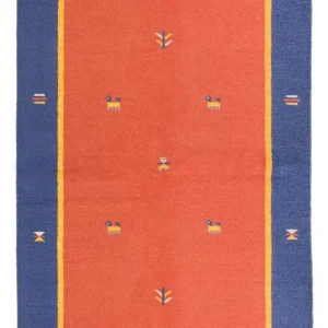 Dywan Kelim - modny - 200 x 140 cm - wielokolorowy
