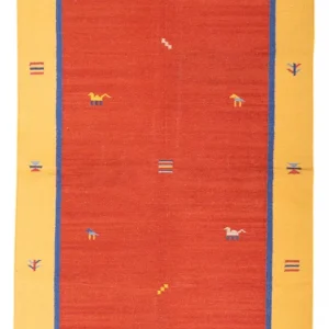 Dywan Kelim - modny - 200 x 140 cm - wielokolorowy