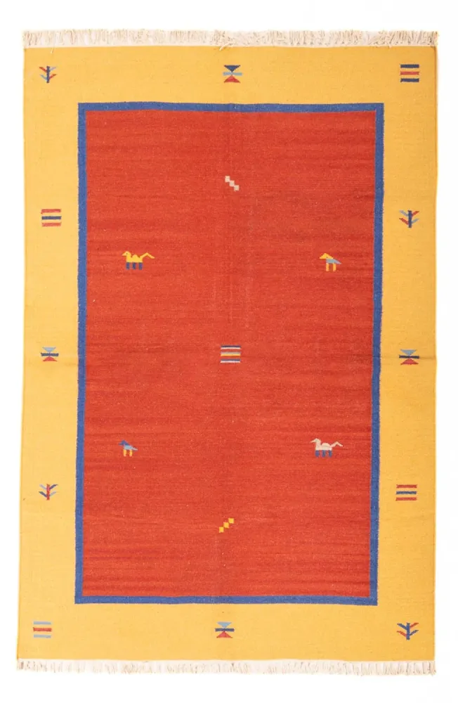 Dywan Kelim - modny - 200 x 140 cm - wielokolorowy