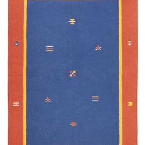 Dywan Kelim - modny - 200 x 140 cm - wielokolorowy
