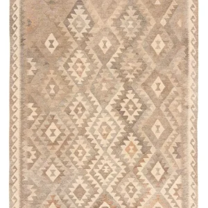 Dywan Kelim - modny - 205 x 151 cm - beżowy
