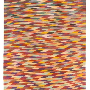 Dywan Kelim - modny - 215 x 166 cm - wielokolorowy