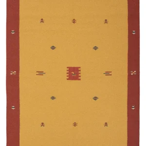 Dywan Kelim - modny - 240 x 170 cm - karmelowy