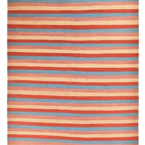 Dywan Kelim - modny - 292 x 192 cm - wielokolorowy