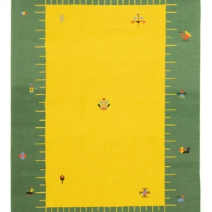 Dywan Kelim - modny - 300 x 200 cm - żółty