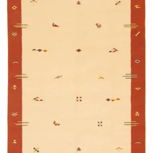 Dywan Kelim - modny - 300 x 200 cm - beżowy