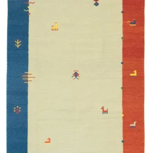 Dywan Kelim - modny - 300 x 200 cm - beżowy