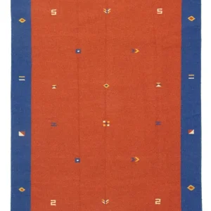 Dywan Kelim - modny - 300 x 200 cm - czerwony