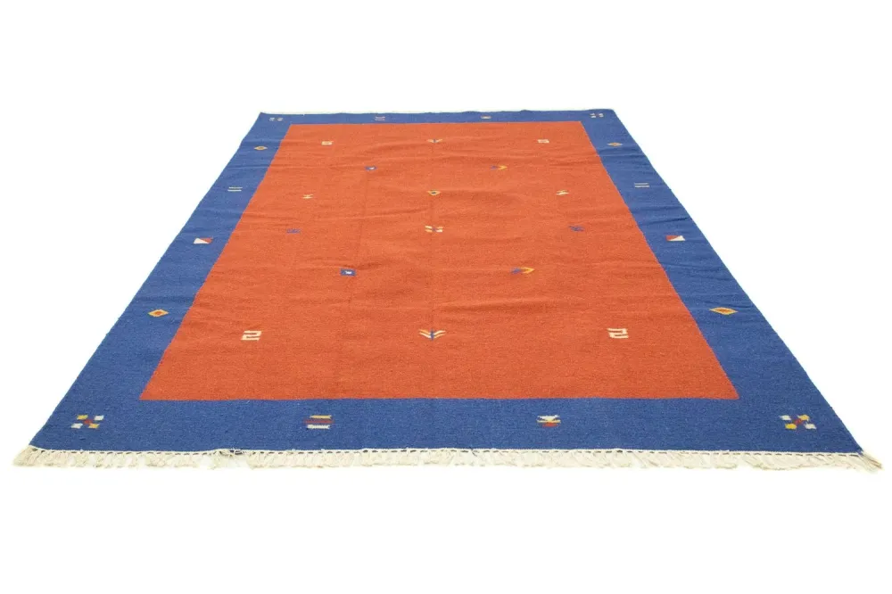 Dywan Kelim - modny - 300 x 200 cm - czerwony