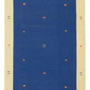 Dywan Kelim - modny - 300 x 200 cm - niebieski