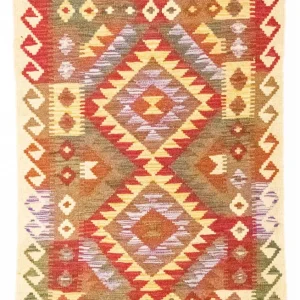 Dywan Kelim - Orientalny - 117 x 75 cm - czerwony