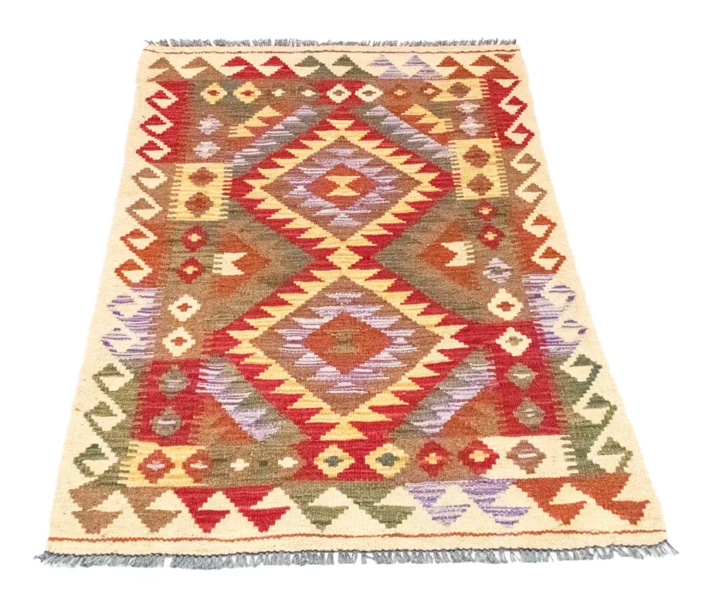 Dywan Kelim - Orientalny - 117 x 75 cm - czerwony