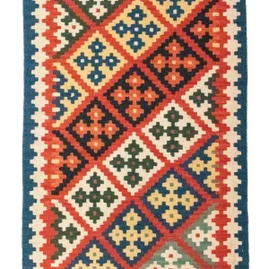Dywan Kelim - Orientalny - 121 x 85 cm - wielokolorowy