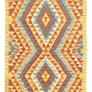 Dywan Kelim - Orientalny - 123 x 84 cm - wielokolorowy