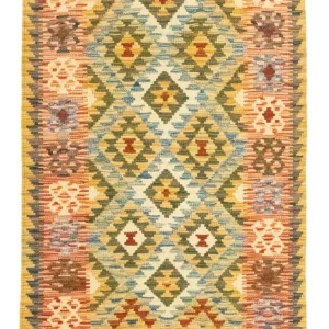 Dywan Kelim - Orientalny - 131 x 83 cm - wielokolorowy