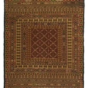 Dywan Kelim - Orientalny - 138 x 94 cm - wielokolorowy