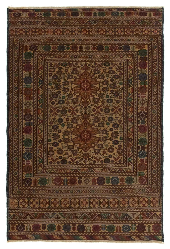 Dywan Kelim - Orientalny - 142 x 96 cm - wielokolorowy