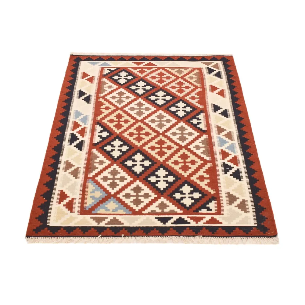 Dywan Kelim - Orientalny - 143 x 102 cm - wielokolorowy