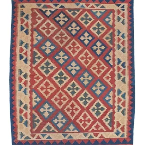 Dywan Kelim - Orientalny - 143 x 117 cm - wielokolorowy
