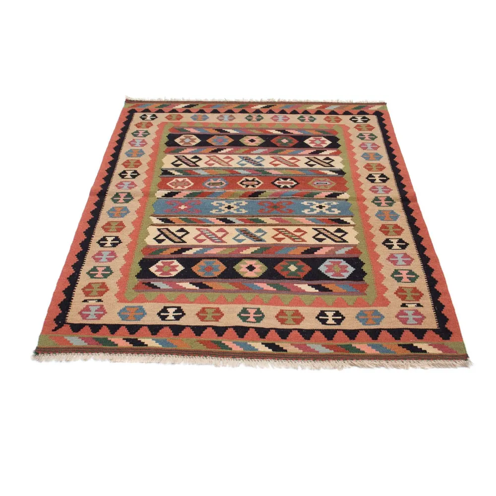 Dywan Kelim - Orientalny - 144 x 105 cm - wielokolorowy