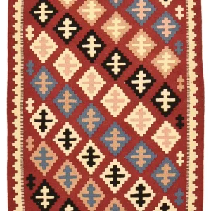 Dywan Kelim - Orientalny - 145 x 102 cm - wielokolorowy