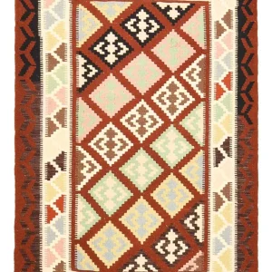 Dywan Kelim - Orientalny - 145 x 102 cm - wielokolorowy