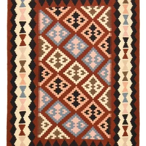 Dywan Kelim - Orientalny - 146 x 102 cm - wielokolorowy
