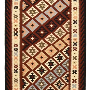 Dywan Kelim - Orientalny - 146 x 102 cm - wielokolorowy