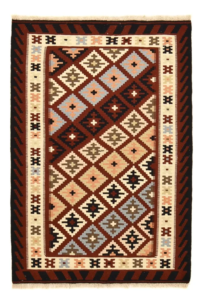 Dywan Kelim - Orientalny - 146 x 102 cm - wielokolorowy