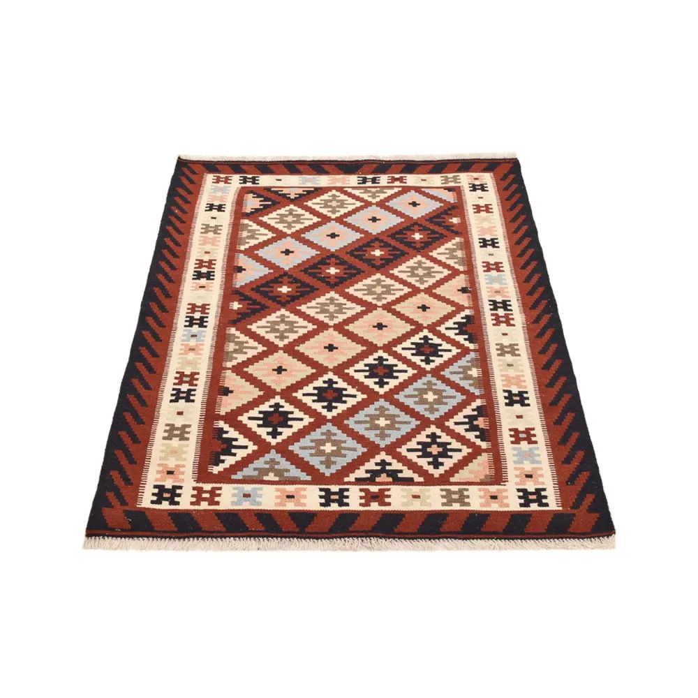 Dywan Kelim - Orientalny - 146 x 102 cm - wielokolorowy