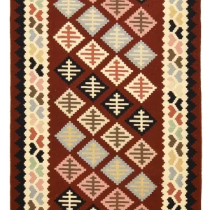 Dywan Kelim - Orientalny - 147 x 103 cm - wielokolorowy