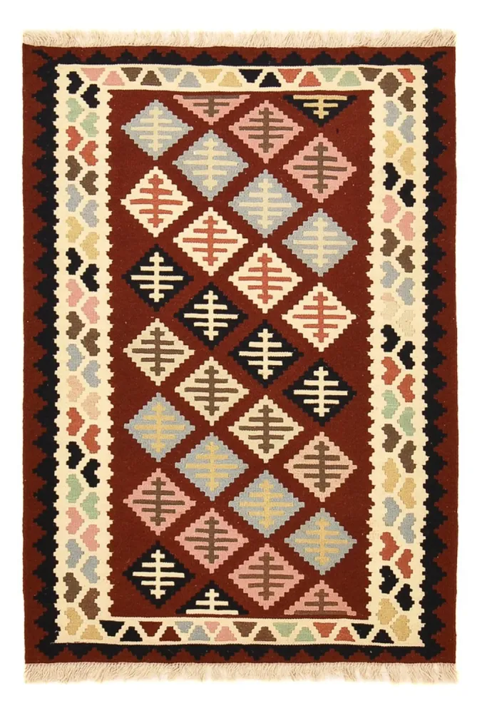 Dywan Kelim - Orientalny - 147 x 103 cm - wielokolorowy