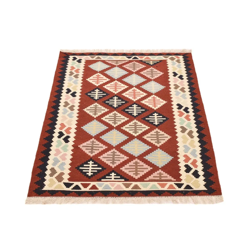 Dywan Kelim - Orientalny - 147 x 103 cm - wielokolorowy