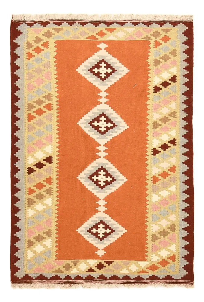 Dywan Kelim - Orientalny - 148 x 100 cm - wielokolorowy