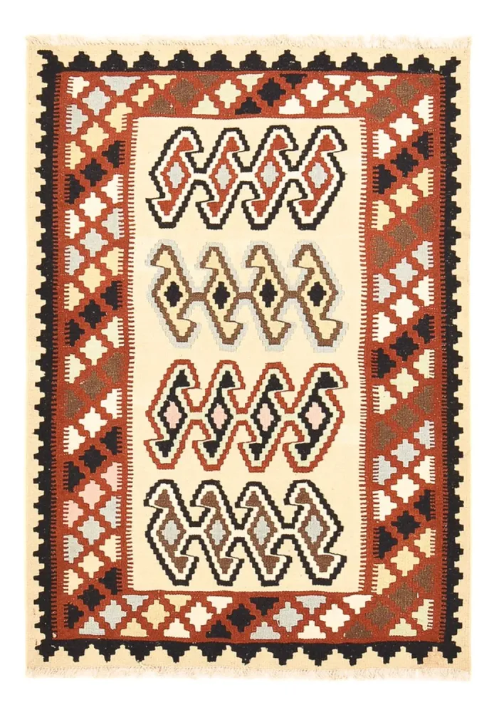 Dywan Kelim - Orientalny - 148 x 105 cm - wielokolorowy