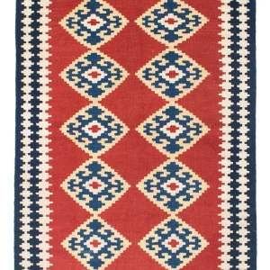 Dywan Kelim - Orientalny - 148 x 108 cm - czerwony