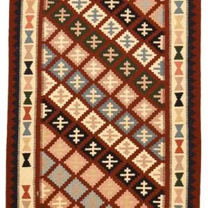 Dywan Kelim - Orientalny - 150 x 100 cm - wielokolorowy